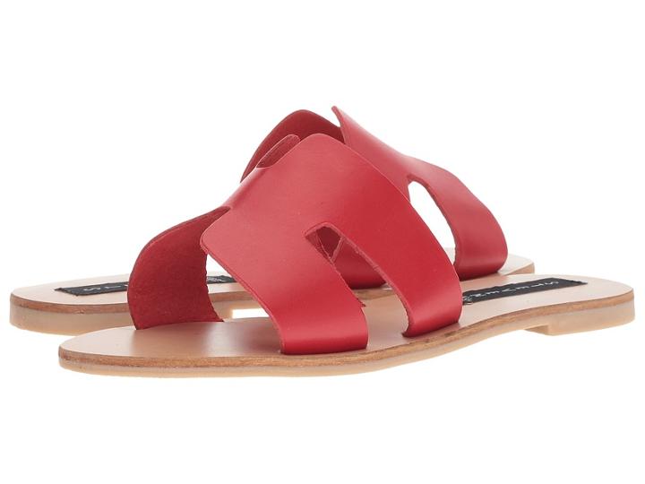 Steven Greece Sandal (red Leather) Women's Sandals