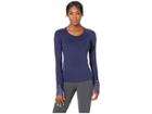 Marmot Lightweight Lana Long Sleeve Crew (arctic Navy Yucatan) Women's Long Sleeve Pullover