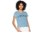 Lucky Brand Lucky Graphic Tee (blue) Women's T Shirt