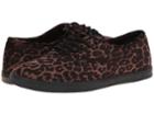 Vans Authentic Lo Pro ((suede Leopard) Black/black) Skate Shoes