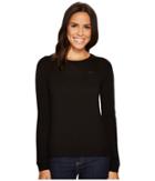 Lacoste Crew Neck Wool Sweater (black) Women's Sweater