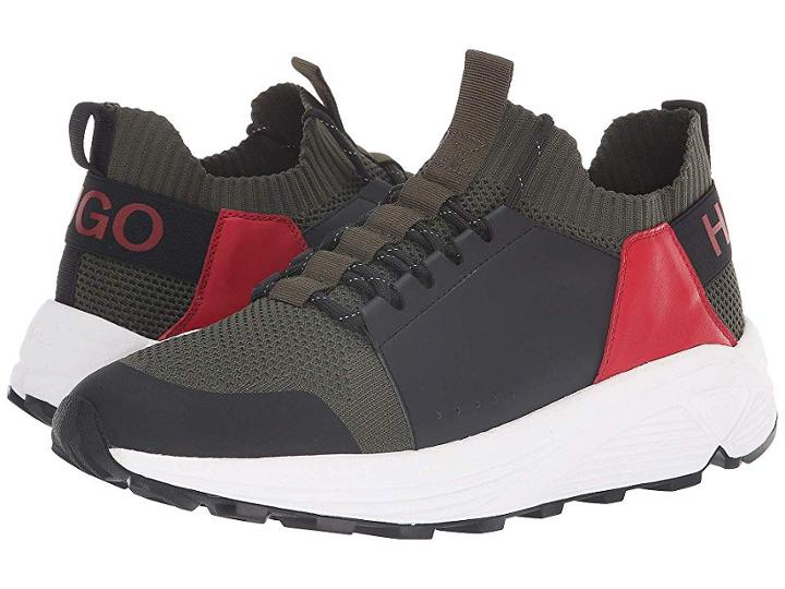 Boss Hugo Boss Horizon Running Sneaker By Hugo (open Green) Men's Shoes