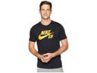 Nike Sb Logo Tee (black/yellow Ochre) Men's T Shirt