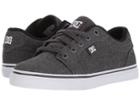 Dc Kids Anvil Tx Se (little Kid/big Kid) (dark Grey/white) Boys Shoes