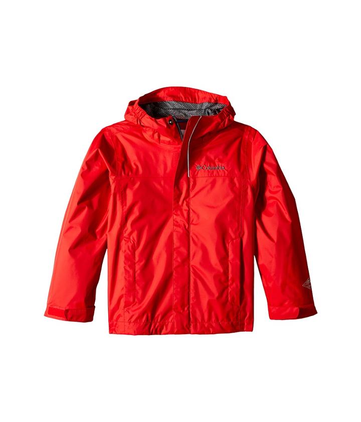 Columbia Kids Watertighttm Jacket (little Kids/big Kids) (bright Red/graphite) Boy's Jacket