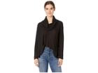 Jack By Bb Dakota House Of Waffles Waffle Knit Cowl Neck Top (black) Women's Clothing