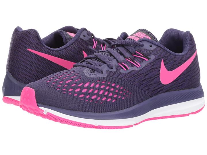 Nike Air Zoom Winflo 4 (ink/deadly Pink/fire Pink/black) Women's Running Shoes