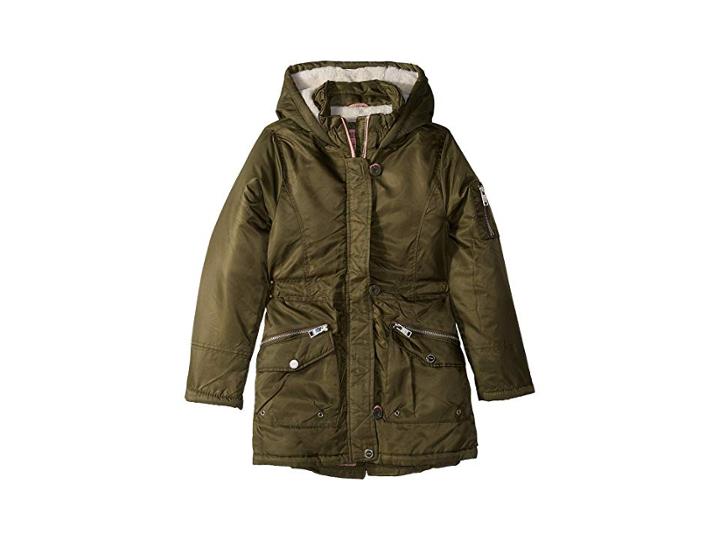 Urban Republic Kids Lupita Poly-twill Anorak Jacket (little Kids/big Kids) (olive) Girl's Jacket