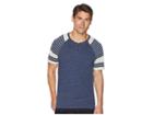 Rvca Deville Short Sleeve Knit (classic Indigo) Men's Clothing