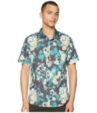 O'neill Perennial Short Sleeve Woven Top (black) Men's Clothing