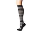Darn Tough Vermont Striped Knee High Light Cushion Socks (charcoal) Women's Knee High Socks Shoes
