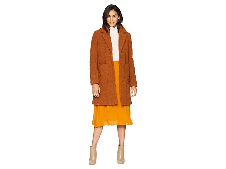 French Connection Woobie Coat (cognac) Women's Coat