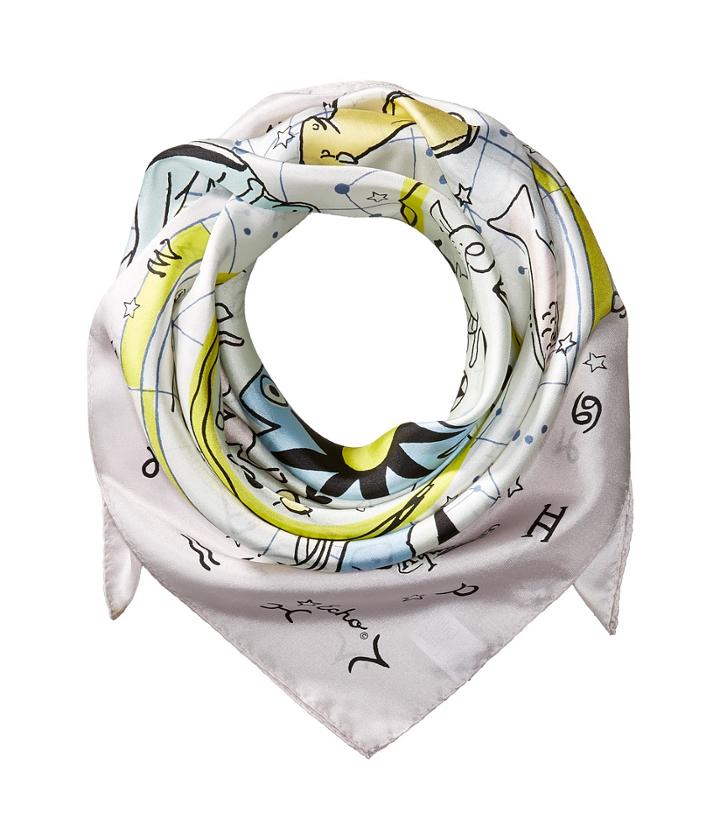 Echo Design Written In The Stars Silk Square (fuchsia) Scarves