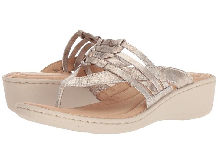 Born Tansey (light Gold Metallic) Women's Sandals