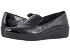 Fitflop Audrey Crinkle Patent Smoking Slippers (black) Women's  Shoes