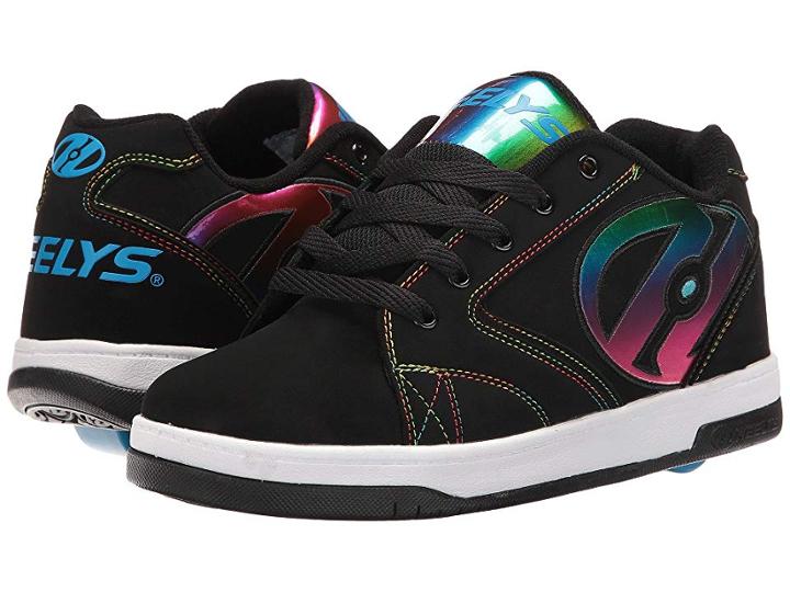 Heelys Propel 2.0 (little Kid/big Kid/adult) (black/rainbow Foil) Kids Shoes