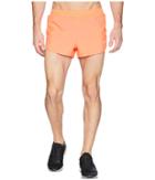 Asics Run Split Shorts (fiery Coral) Men's Shorts