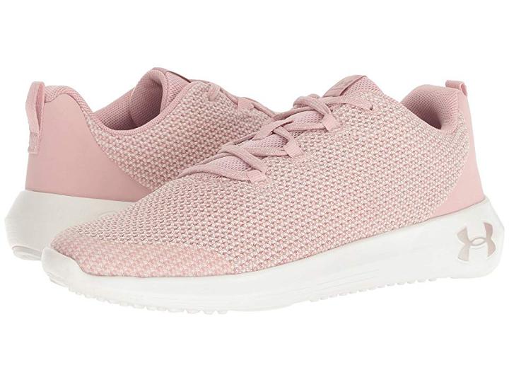 Under Armour Kids Ua Ggs Ripple (big Kid) (flushed Pink/ivory/metallic Faded Gold) Girls Shoes