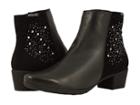 Mephisto Ilsa Spark (black Silk/velcalf Premium) Women's Clog Shoes