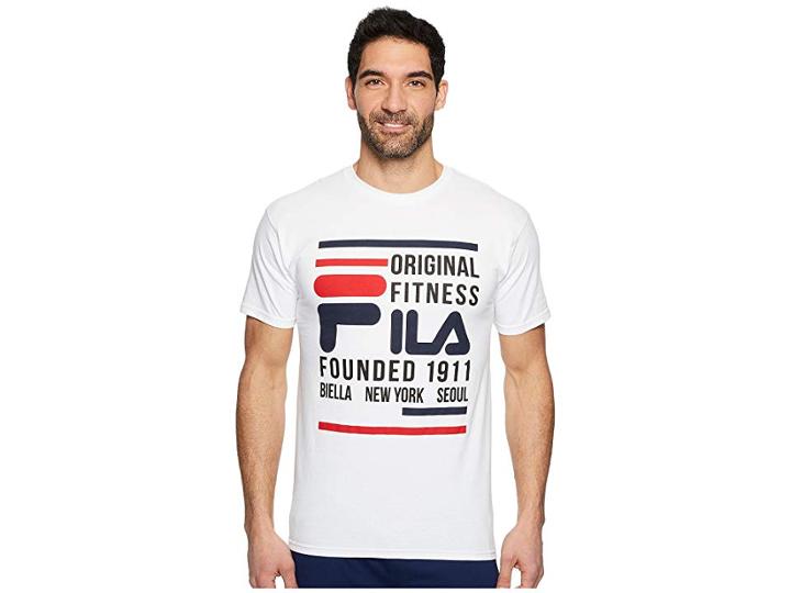 Fila Original Fitness T-shirt (white) Men's Clothing