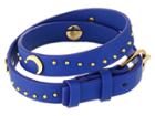 Tory Burch Celestial Double-wrap Bracelet (blue Dahlia/tory Gold) Bracelet