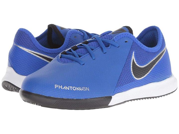 Nike Kids Phantom Vision Academy Ic (little Kid/big Kid) (racer Blue/black/metallic Silver/volt) Kids Shoes