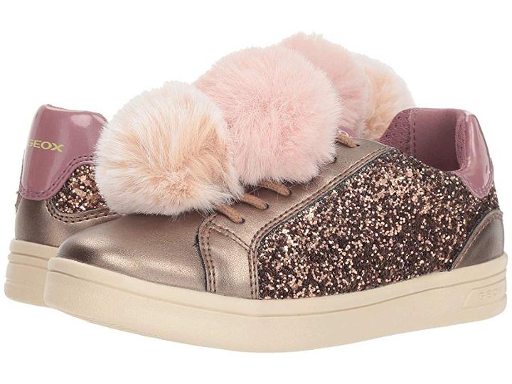 Geox Kids Dj Rock 6 (little Kid/big Kid) (dark Bronze) Girl's Shoes