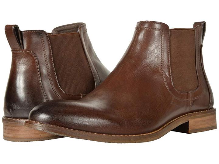 Nunn Bush Hartley Double Gore Boot (brown) Men's Dress Pull-on Boots