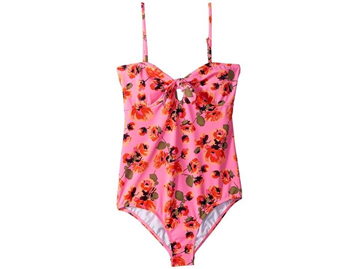Billabong Kids Bella Beach One-piece (little Kids/big Kids) (tahiti Pink) Girl's Swimsuits One Piece