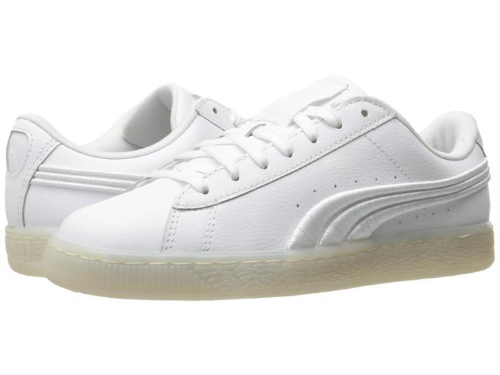 Puma Basket Classic Badge Iced (puma White) Men's Shoes