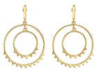 Rebecca Minkoff Ellie Double Circle Drop Earrings (gold) Earring