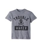 Chaser Kids Vintage Jersey Trouble Maker Tee (toddler/little Kids) (streaky Gray) Boy's T Shirt