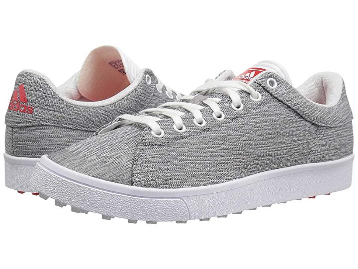 Adidas Golf Adicross Classic (core Heather/core White/hi-res Red) Men's Golf Shoes