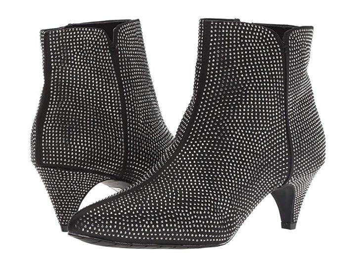 Kenneth Cole Reaction Kick Bit (black/silver Satin) Women's Shoes
