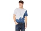 Huf Peak Tie-dye Short Sleeve Tee (mood Indigo) Men's T Shirt