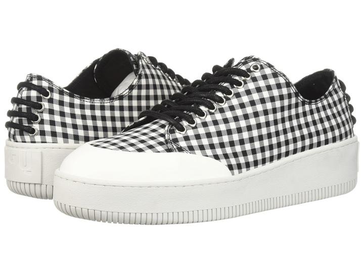 Mcq Netil Eyelet Low (nero/bianco) Women's Lace Up Casual Shoes
