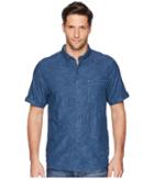 Tommy Bahama Desert Fronds Camp Shirt (ocean Deep) Men's Clothing