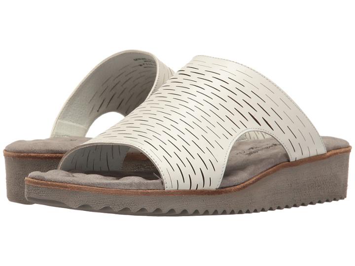 Walking Cradles Hartford (white Accordion Perf) Women's Sandals