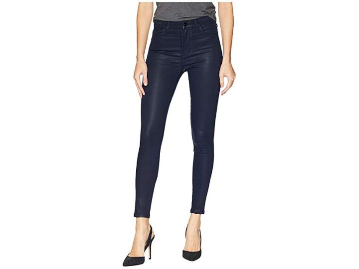 Sam Edelman Stiletto High-rise Ankle Skinny In Navy Coated (navy Coated) Women's Jeans