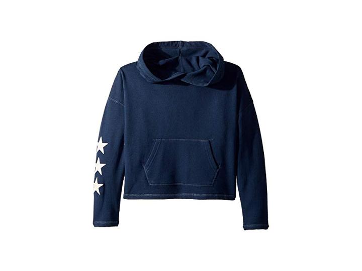 Polo Ralph Lauren Kids Drapey French Terry Hoodie (little Kids/big Kids) (summer Navy) Girl's Sweatshirt
