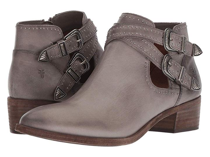Frye Ray Deco Western Shootie (grey Antique Pull Up) Cowboy Boots