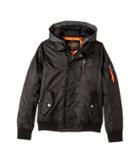 Urban Republic Kids Hooded Flight Jacket (little Kids/big Kids) (black) Boy's Coat