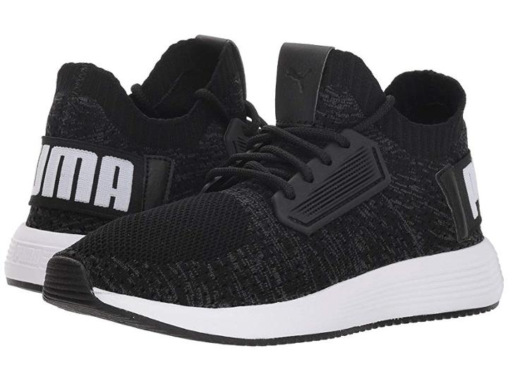 Puma Kids Uprise Knit (big Kid) (puma Black/iron Gate/puma White) Kid's Shoes