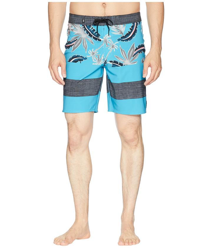 Vans Era Boardshorts 19 (blue Moon Pit Stop Floral) Men's Swimwear