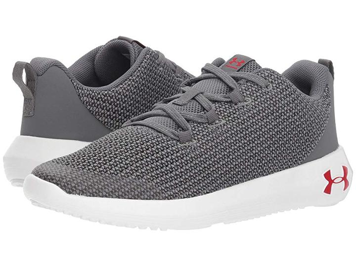Under Armour Kids Ua Bgs Ripple (big Kid) (graphite/white/red) Boys Shoes