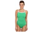 Speedo Endurance+ Flyback Training Suit (green/white) Women's Swimwear