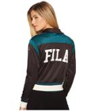 Fila Deanna Jacket (black/deep Teal/gardenia) Women's Coat