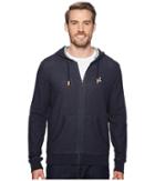 Psycho Bunny Double Face Hoodie W/ Printed Interior Logo (navy) Men's Sweatshirt