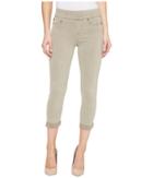Liverpool Sienna Pull-on Rolled-cuff Capris In Pigment Dyed Slub Stretch Twill In Pure Cashmere (pure Cashmere) Women's Jeans
