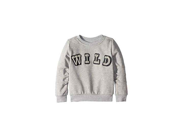 Hudson Kids Mabel Sweatshirt (toddler/little Kids) (heather Grey) Girl's Sweatshirt